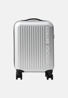 ARMANI EXCHANGE Trolley silver agento da donna con superficie scanalata rigida e ruote multidirezionali XW002233AF30338 M8104 ARMANI EXCHANGE 