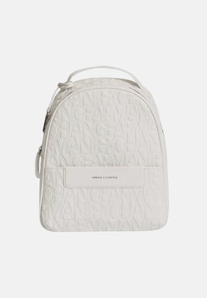 ARMANI EXCHANGE Zaino bianco da donna con logo all-over XW002234AF15774 U0011 ARMANI EXCHANGE 