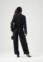 ARMANI EXCHANGE Pantaloni neri per donna con pinces frontali e tasche laterali. XW002507AF16151 UC001 ARMANI EXCHANGE 