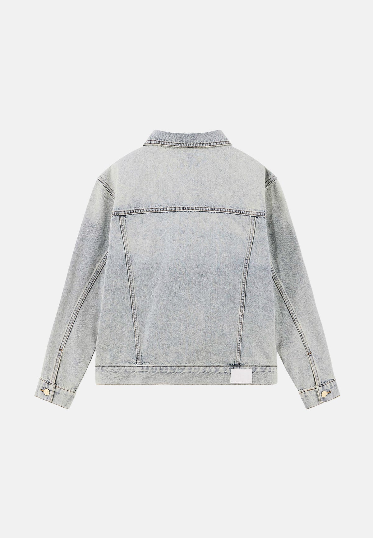 ARMANI EXCHANGE Giubbotto di jeans GEMS  light blue denim per donna con colletto classico e applicazioni di strass. XW002526AF25775 MB003 ARMANI EXCHANGE 
