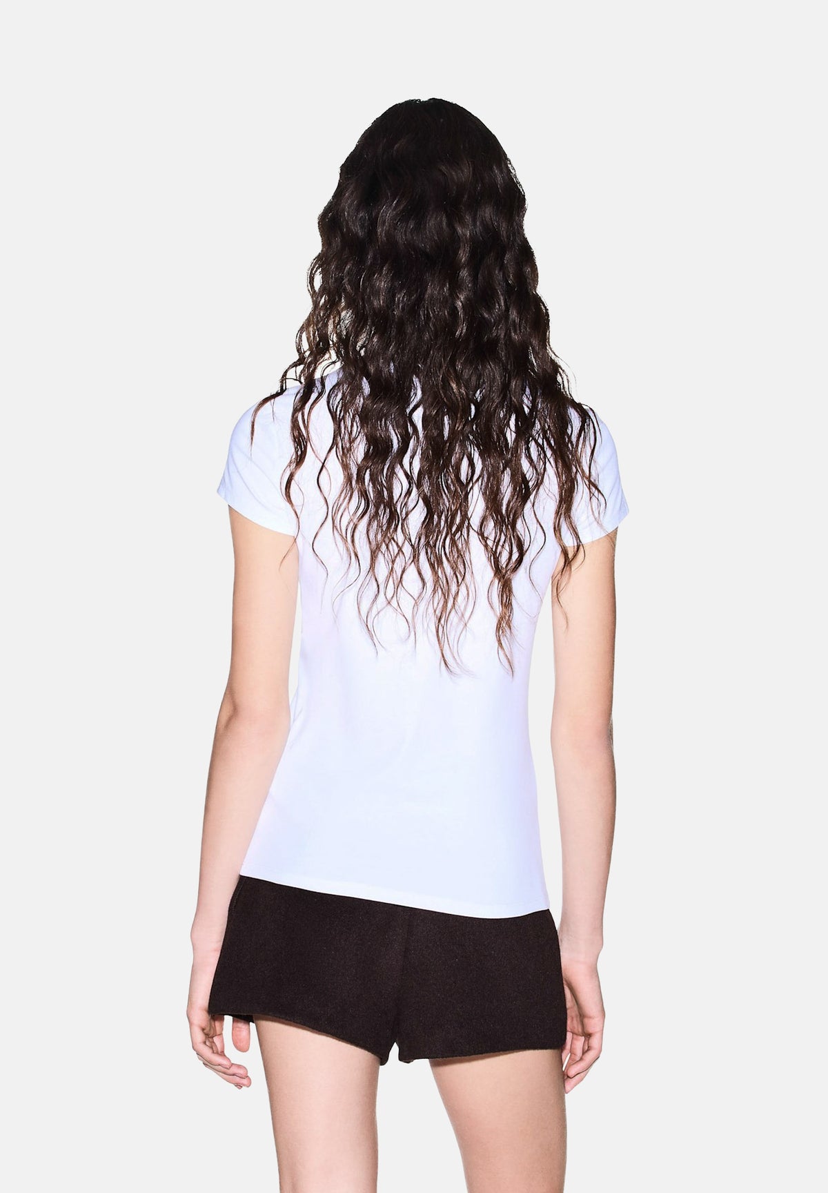 ARMANI EXCHANGE T-shirt manica corta optic white da donna con  logo metallico stampato sul petto. XW002547AF23955 U0002 ARMANI EXCHANGE 