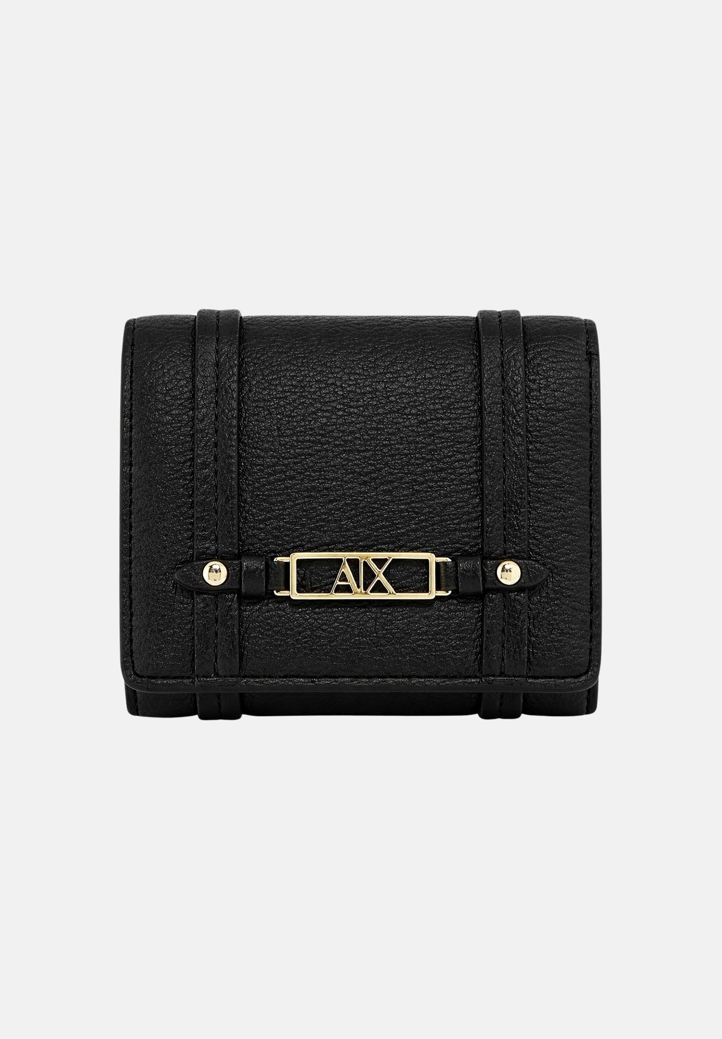 ARMANI EXCHANGE Portafogli nero da donna con logo XW002613AF15632 UC010 ARMANI EXCHANGE 