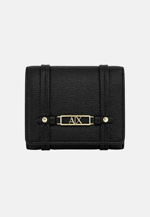 ARMANI EXCHANGE Portafogli nero da donna con logo XW002613AF15632 UC010 ARMANI EXCHANGE 