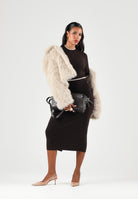 ARMANI EXCHANGE Maglione girocollo ANTAGONIST marrone per donna  bordi a contrasto. XW002632AF25935 U6032 ARMANI EXCHANGE 