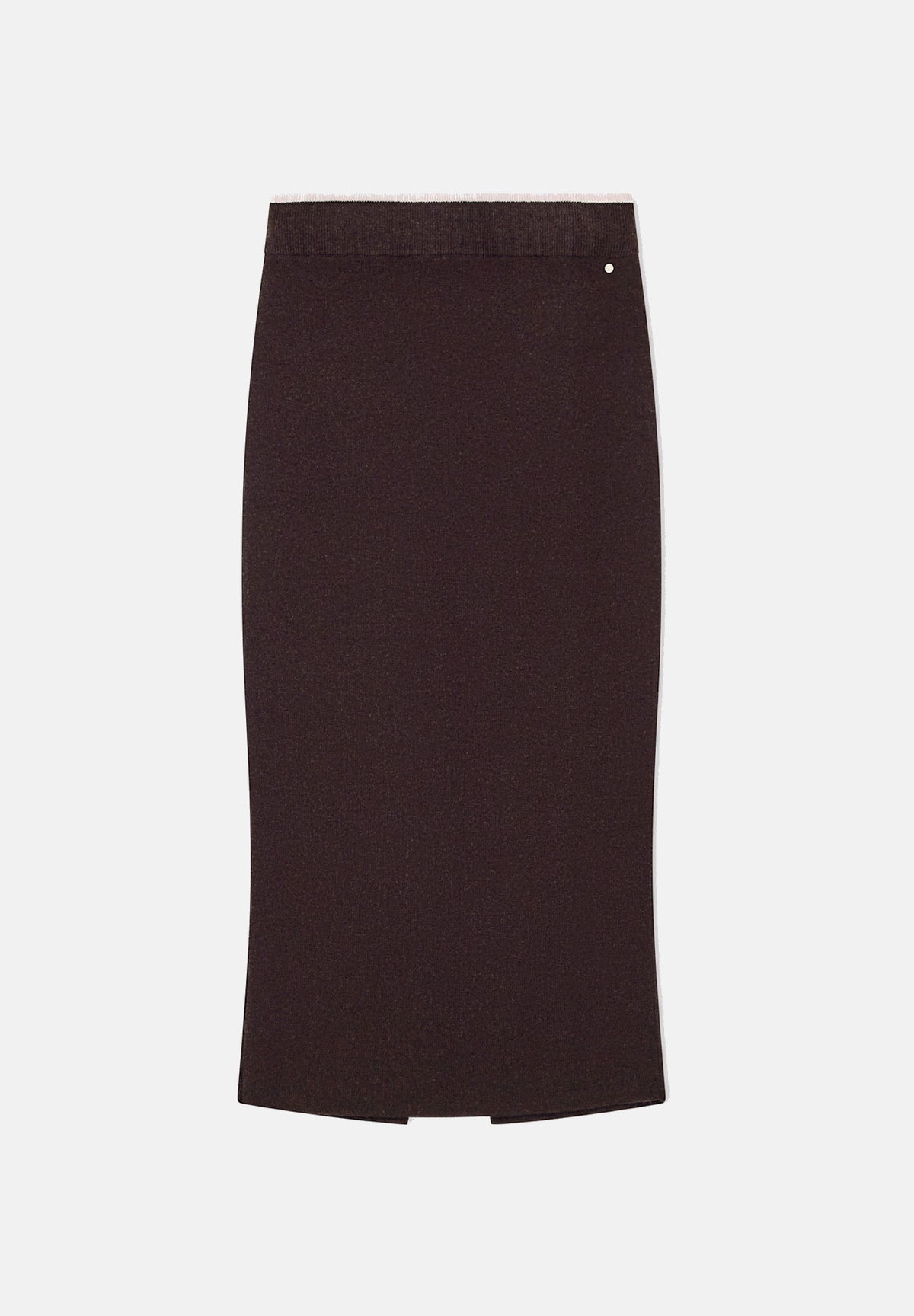 ARMANI EXCHANGE Gonna midi antagonist-marrone per donna con vita alta e spacco posteriore. XW002633AF25935 U6032 ARMANI EXCHANGE 