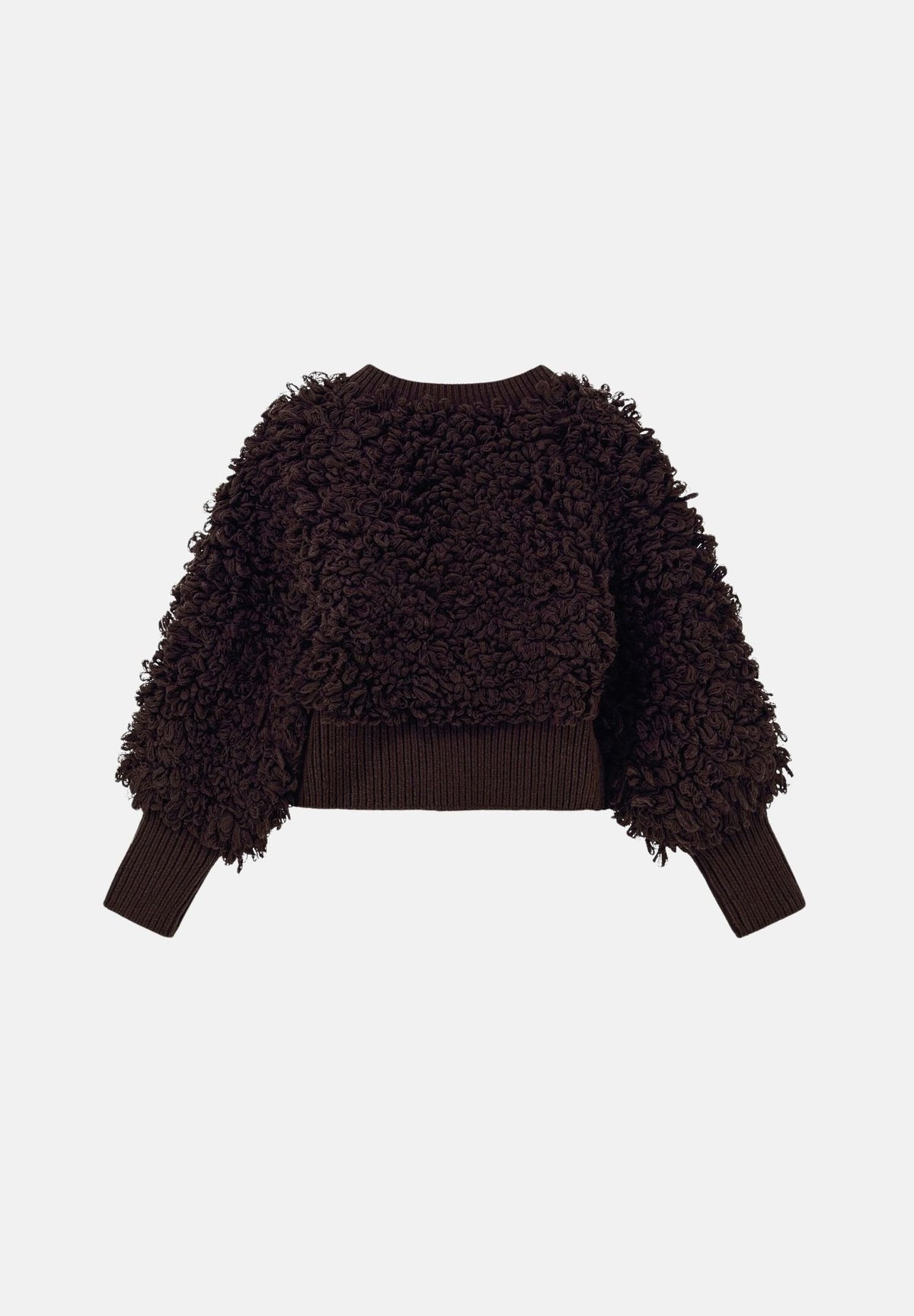 ARMANI EXCHANGE Bomber in maglia effetto bouclé  antagonist-marrone da donna con chiusura frontale con zip XW002649AF25941 U6032 ARMANI EXCHANGE 