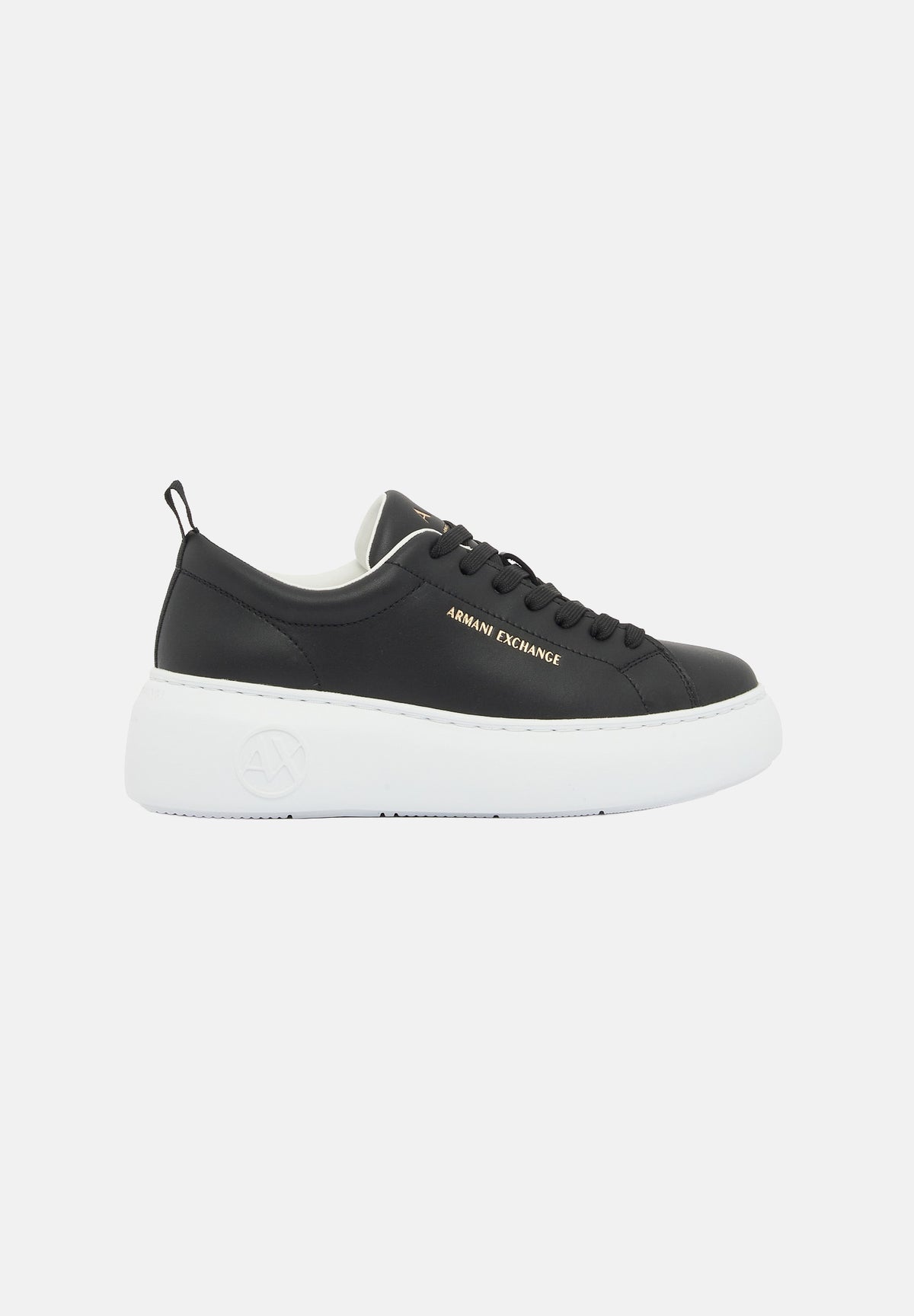 ARMANI EXCHANGE Sneakers nero per donna con profilo basso e suola platform rialzata. XW002790AF11912 UC001 ARMANI EXCHANGE 