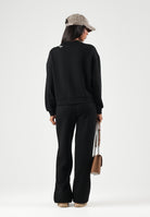 ARMANI EXCHANGE Pantaloni  WIDE LEG black per donna con vita elasticizzata e linea ampia. XW002854AF16111 UC001 ARMANI EXCHANGE 