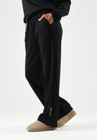 ARMANI EXCHANGE Pantaloni  WIDE LEG neri per donna con vita elasticizzata e linea ampia. XW002854AF16111 UC001 ARMANI EXCHANGE 