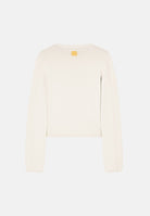 ARMANI EXCHANGE Cardigan corto REPERTOIRE bianco da donna con scollo rotondo e bottoni decorativi. XW002883AF10352 U1039 ARMANI EXCHANGE 