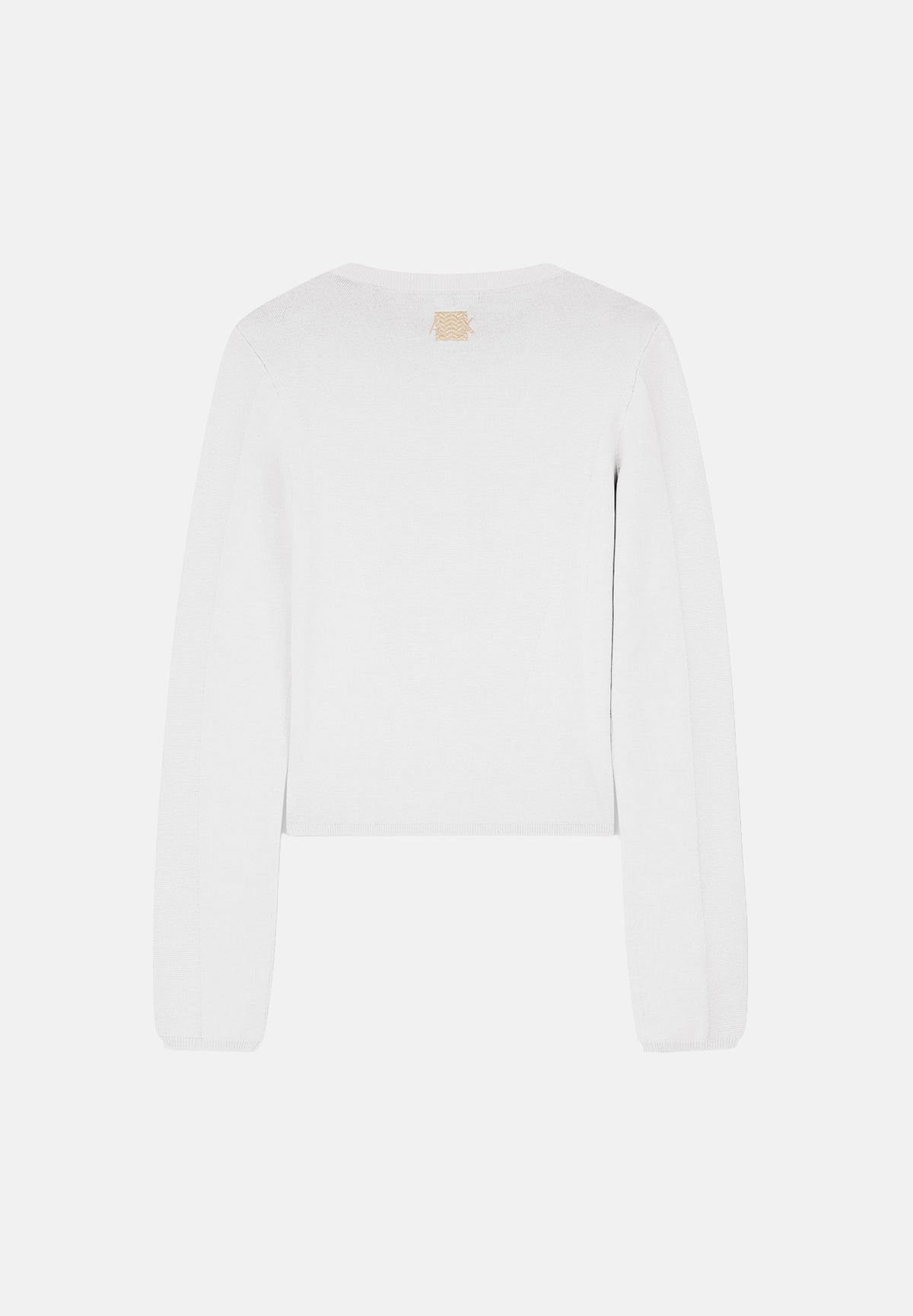 ARMANI EXCHANGE Cardigan corto REPERTOIRE bianco da donna con scollo rotondo e bottoni decorativi. XW002883AF10352 U1039 ARMANI EXCHANGE 