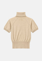 ARMANI EXCHANGE Maglione girocollo beige per donna con filato luminoso e mini logo posteriore XW002897AF26001 M2005 ARMANI EXCHANGE 