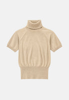 ARMANI EXCHANGE Maglione girocollo beige per donna con filato luminoso e mini logo posteriore XW002897AF26001 M2005 ARMANI EXCHANGE 