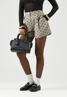 ARMANI EXCHANGE Shorts MONOGRAM atmosph-beige per donna con vita alta e motivo all-over. XW002905AF26063 F6119 ARMANI EXCHANGE 