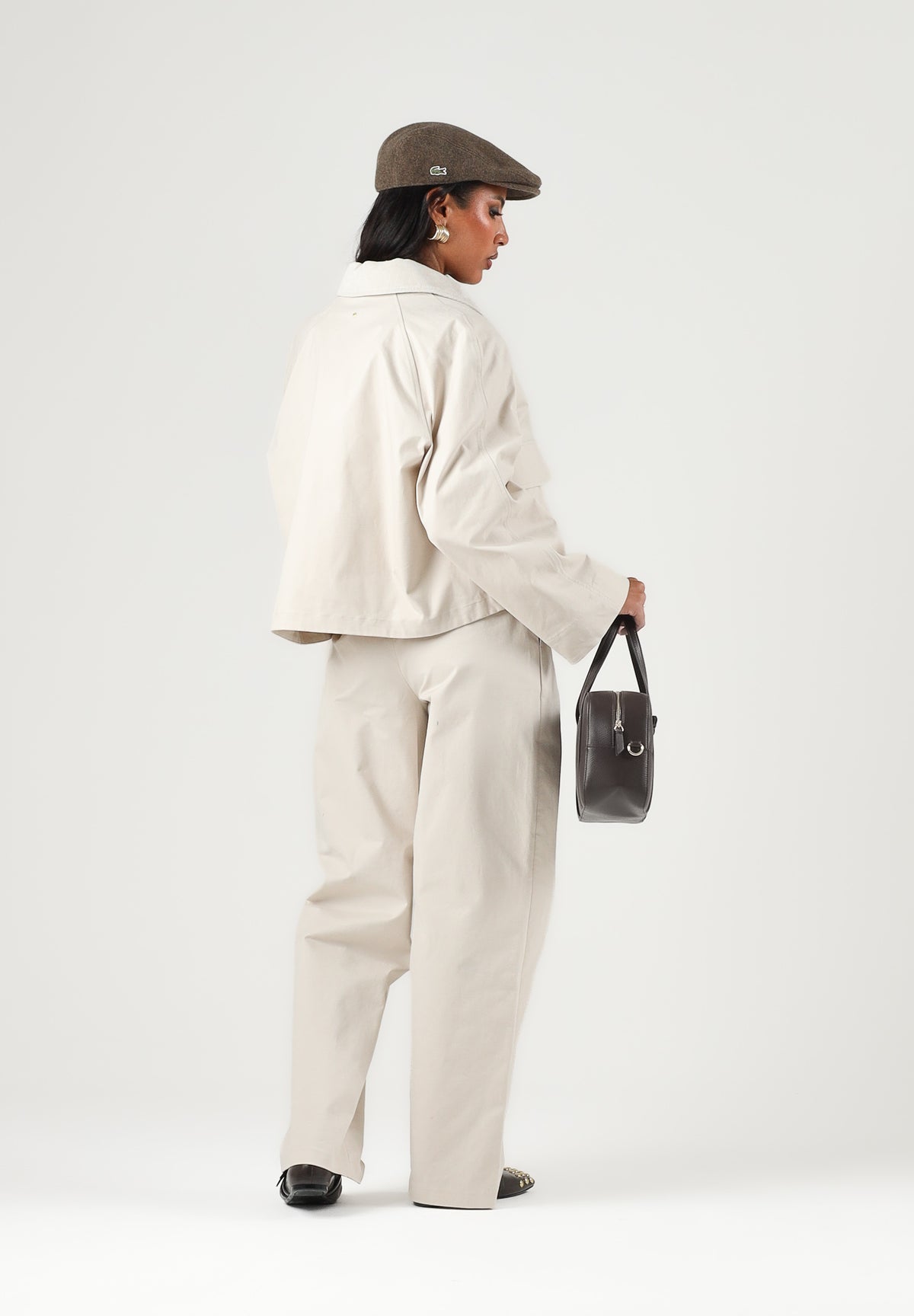 ARMANI EXCHANGE Pantalone elegante bianco-beige da donna con pince in vita e tasche laterali XW002932AF26077 U1039 ARMANI EXCHANGE 