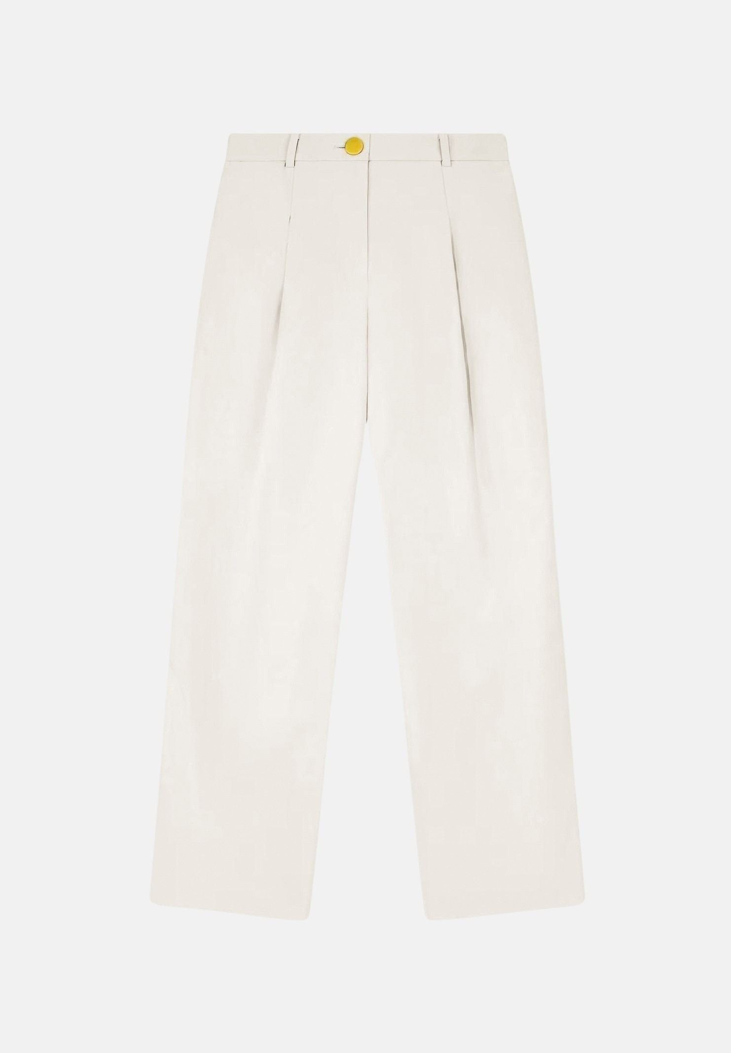 ARMANI EXCHANGE Pantalone elegante bianco-beige da donna con pince in vita e tasche laterali XW002932AF26077 U1039 ARMANI EXCHANGE 