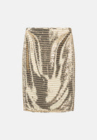 ARMANI EXCHANGE Gonna corta opulent- oro per donna con vita dritta e superficie ricoperta di paillettes. XW002944AF26086 F1053 ARMANI EXCHANGE 
