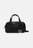 ARMANI EXCHANGE Borsa a mano nera da donna con stampa logo all-over e charm pendente XW002984AF15774 UC001 ARMANI EXCHANGE 
