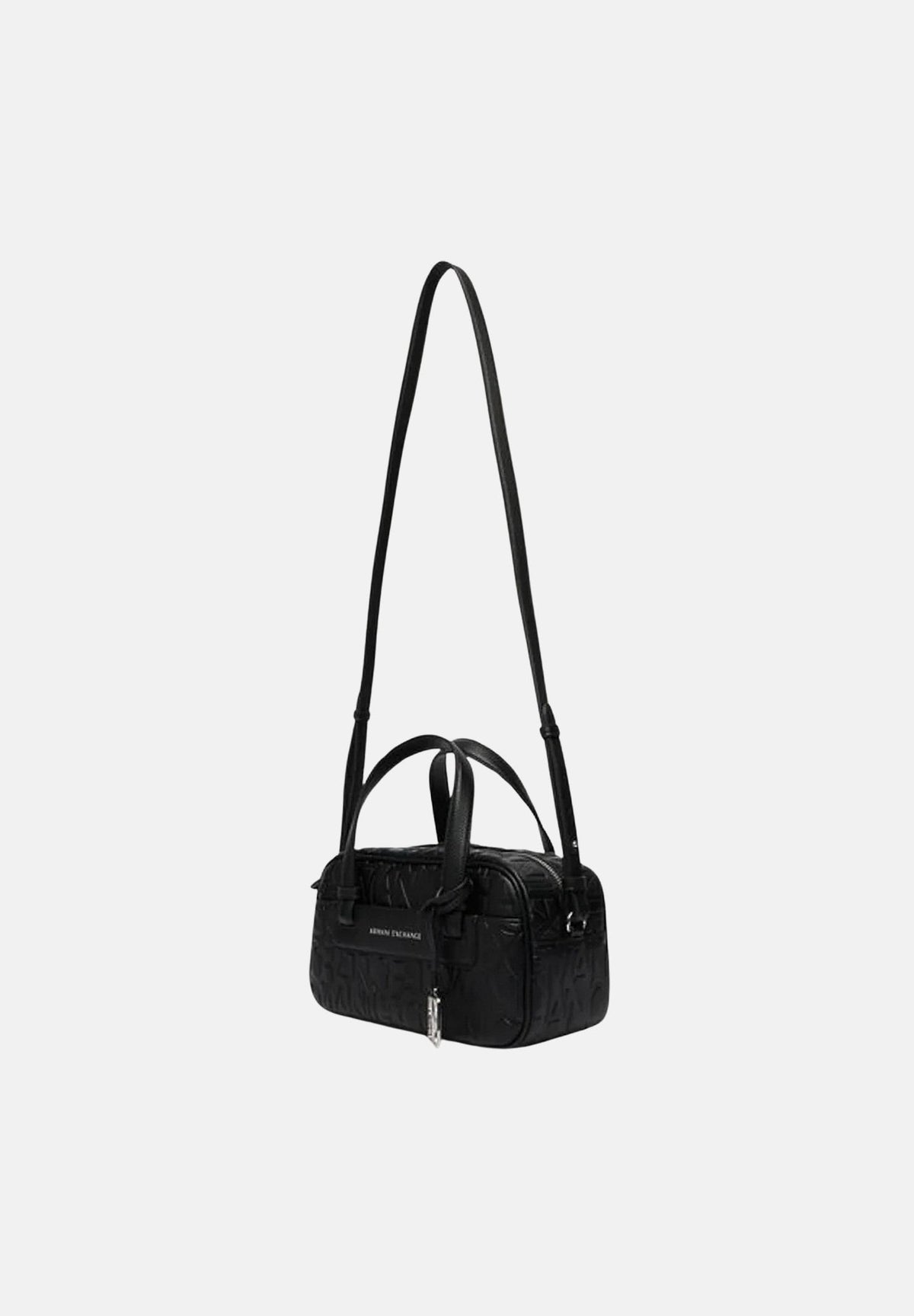 ARMANI EXCHANGE Borsa a mano nera da donna con stampa logo all-over e charm pendente XW002984AF15774 UC001 ARMANI EXCHANGE 