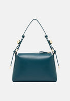 ARMANI EXCHANGE Borsa a spalla verde petrolio da donna con tracolla regolabile e dettagli metallici dorati XW002990AF26452 U7338 ARMANI EXCHANGE 