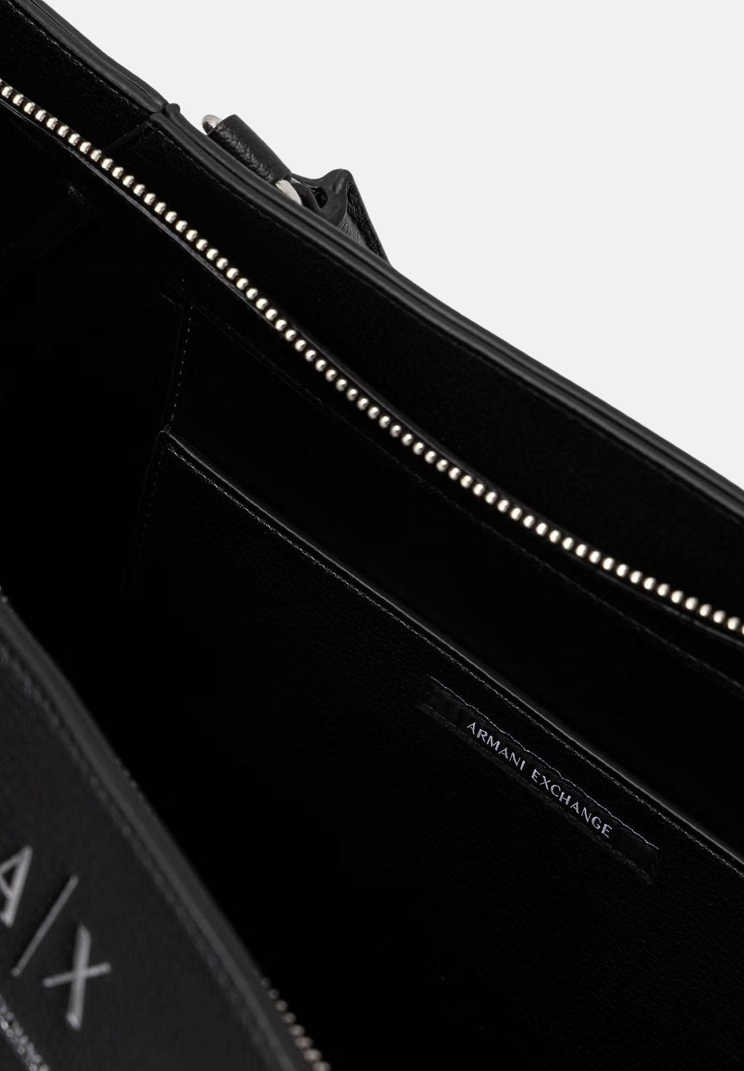 ARMANI EXCHANGE Borsa a mano nera da donna con manici superiori e tracolla removibile XW003142AF26569 UC001 ARMANI EXCHANGE 