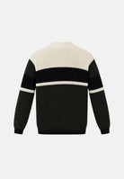 ARMANI EXCHANGE Maglione girocollo COLORBLOCK nero-panna per uomo con motivo a righe orizzontali XM002719AF13776 M8438 ARMANI EXCHANGE 