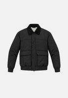 ARMANI EXCHANGE Bomber leggero nero per uomo con colletto in pelliccia sintetica e ampie tasche applicate. XM003343AF27299 U8123 ARMANI EXCHANGE 