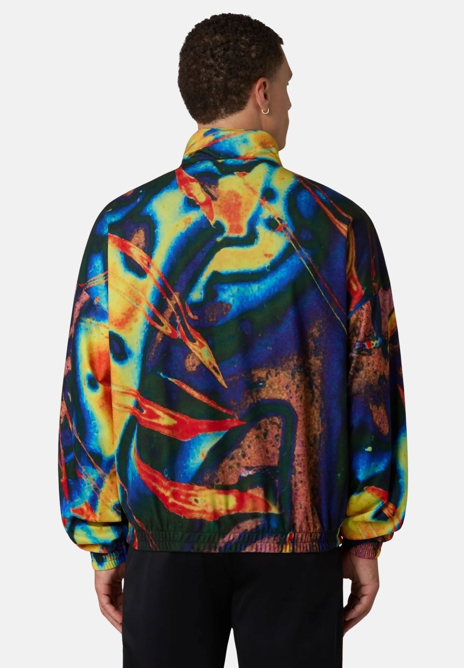 AUSTRALIAN Giacca a vento All Print Sabrinda multicolor-blu  per uomo con stampa grafica astratta all-over ARUGC0023 842 AUSTRALIAN 