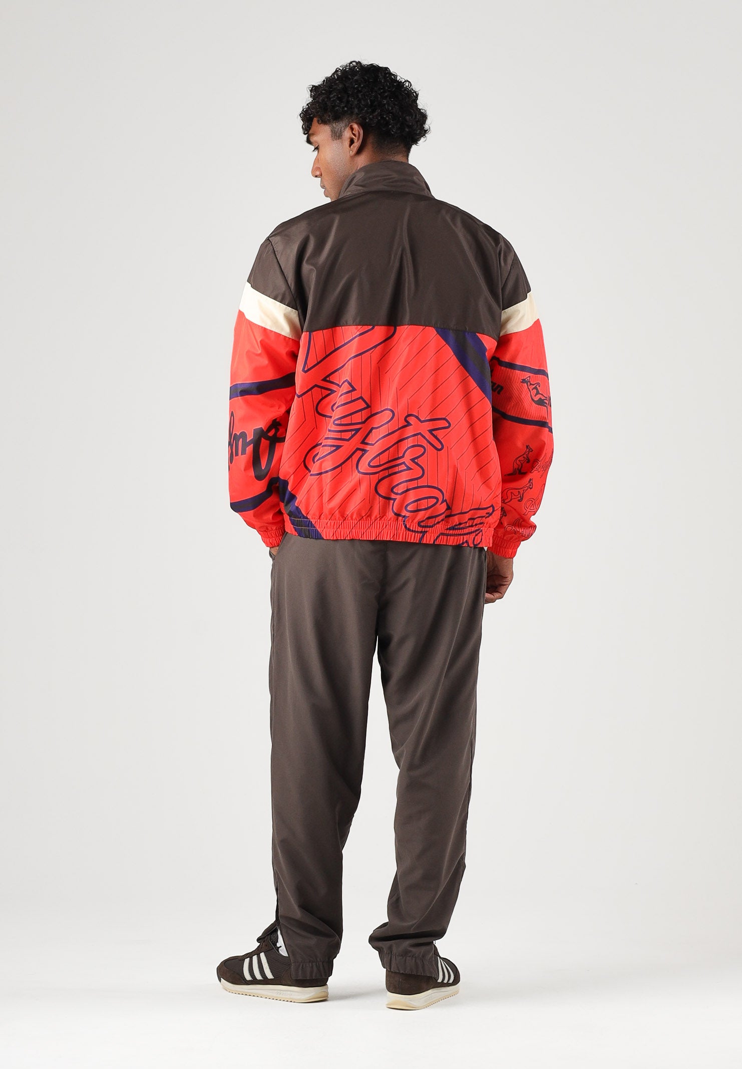 AUSTRALIAN Pantaloni sportivi TRACK PANT caffè-marroni da uomo con elastico in vita ARUPA0017 023 AUSTRALIAN 