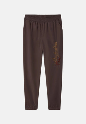 AUSTRALIAN Pantaloni TRACK PANT caffè-marroni da uomo con elastico in vita e logo ricamato ARUPA0017 023 AUSTRALIAN 