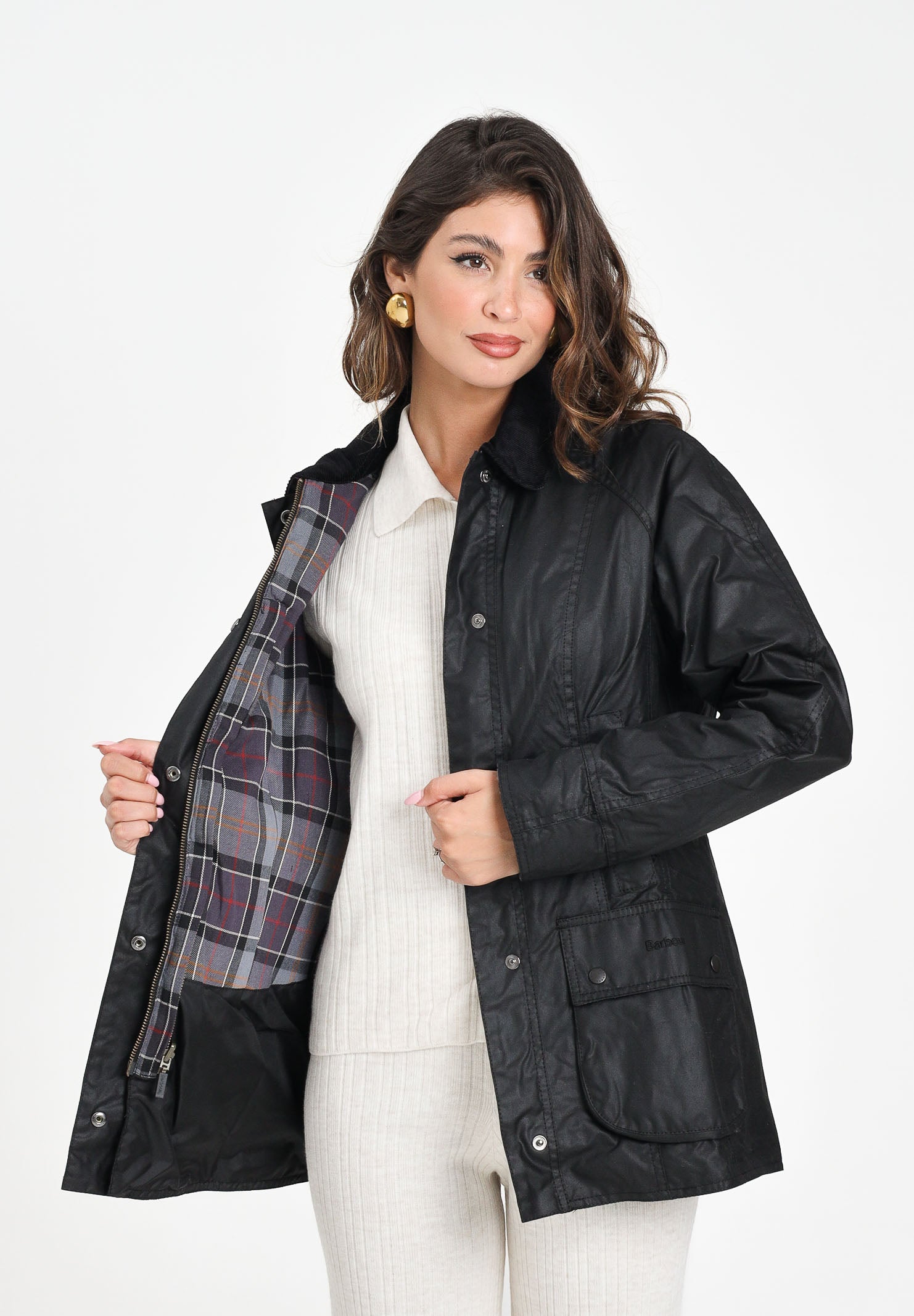 BARBOUR Giubbotto Beadnell nero da donna 252MLWX0667 BK11 BARBOUR 