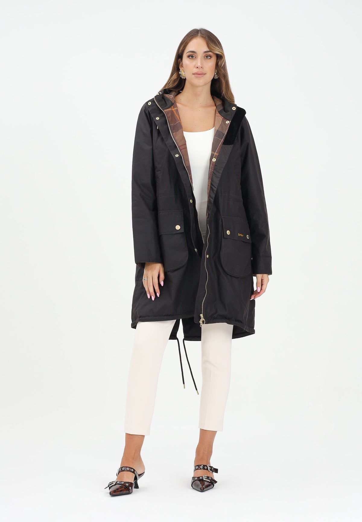 BARBOUR Parka Marcy nero da donna 252MLWX1456 RU91 BARBOUR 