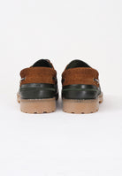 BARBOUR Mocassini Re-Engineered Deck verde e cuoio da uomo 252MMFO0795 OL37 BARBOUR 