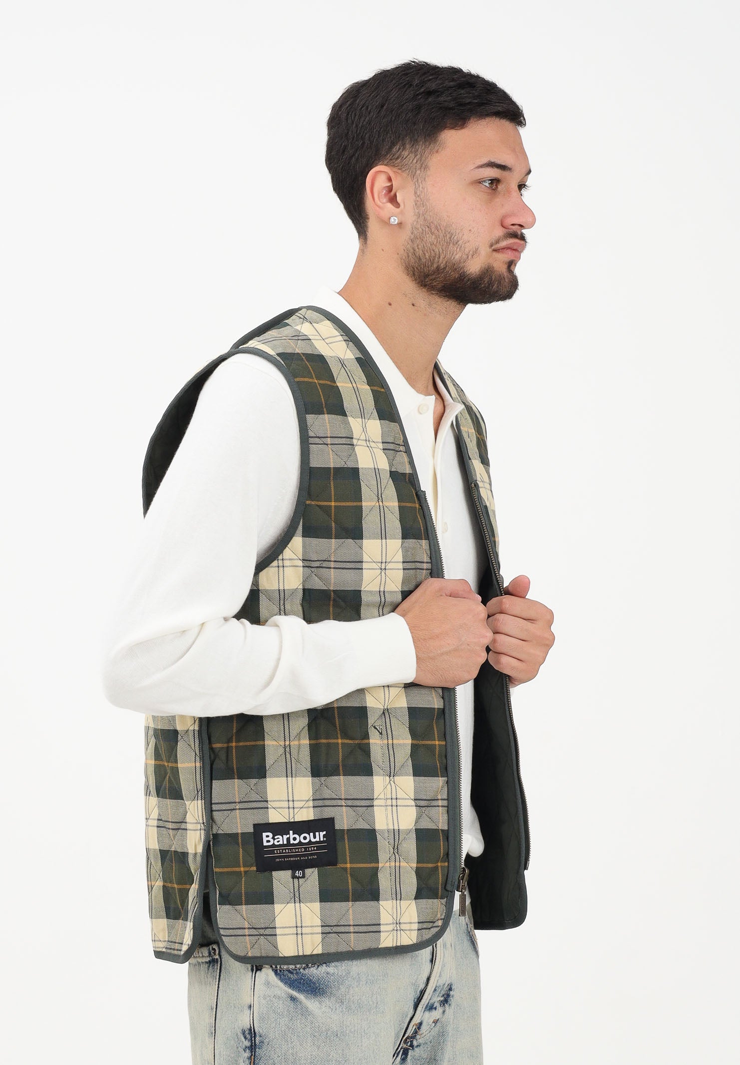 BARBOUR Smanicato verde da uomo compatibile come interno per il giubbotto Bedale 252MMLI0001 GN91 BARBOUR 