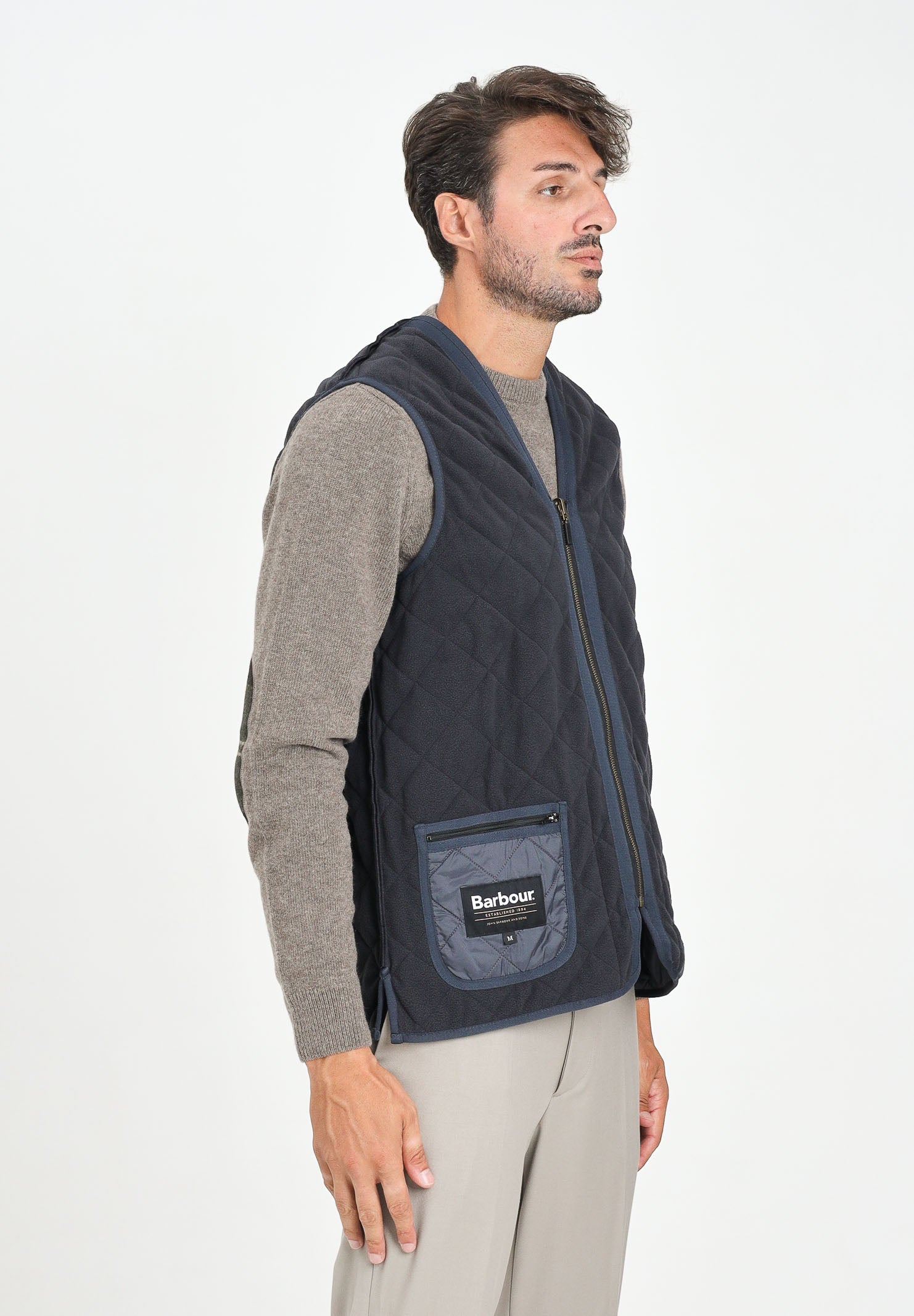 BARBOUR Smanicato Polarquilt blu da uomo da abbinare alla giacca Ashby 252MMLI0002 NY91 BARBOUR 