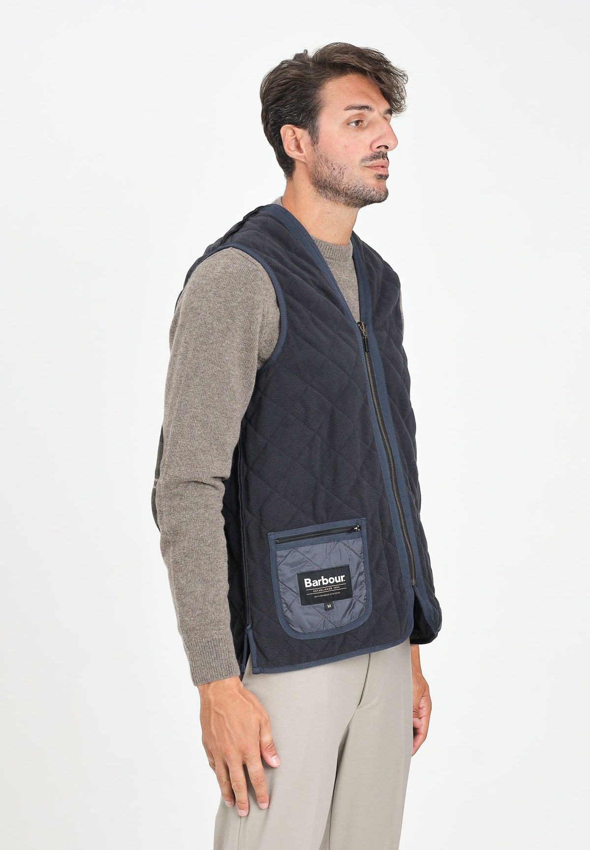 BARBOUR Smanicato Polarquilt blu da uomo da abbinare alla giacca Ashby 252MMLI0002 NY91 BARBOUR 