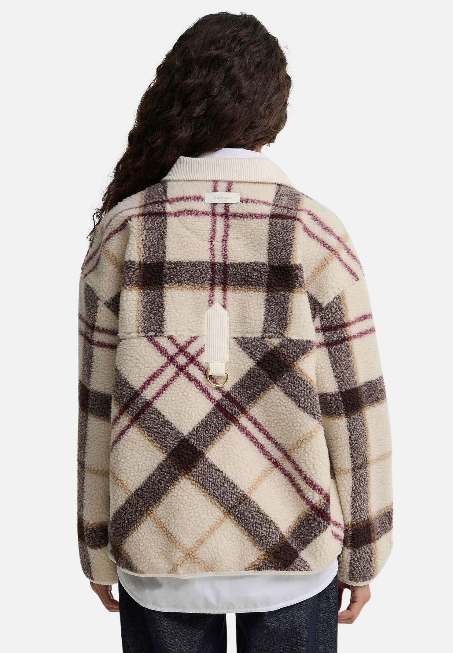 BARBOUR Giubbotto ecru-tartan panna da donna con colletto a camicia, motivo scozzese 262MLFL0085 TN30 BARBOUR 