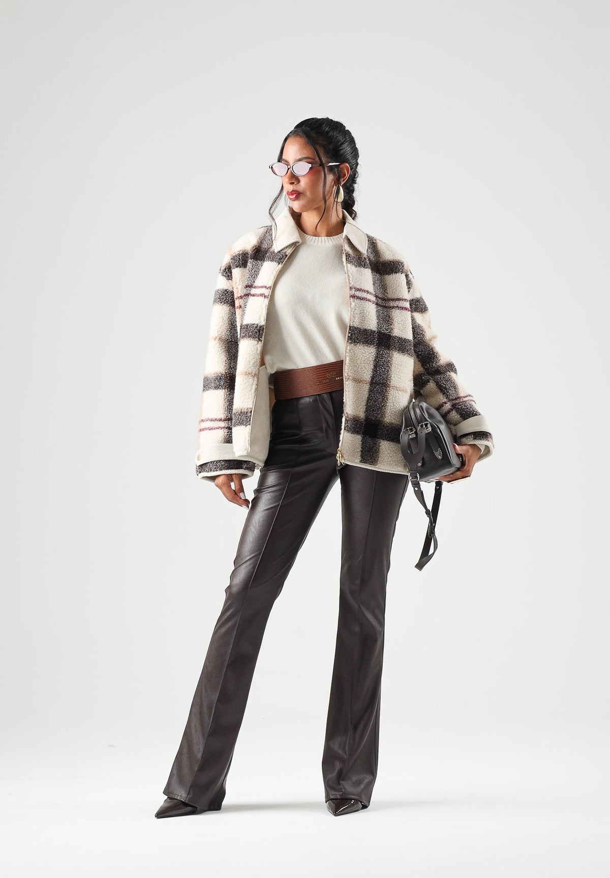 BARBOUR Giubbotto ecru-tartan panna da donna con colletto a camicia, motivo scozzese 262MLFL0085 TN30 BARBOUR 