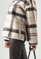 BARBOUR Giubbotto ecru-tartan panna da donna con colletto a camicia, motivo scozzese 262MLFL0085 TN30 BARBOUR 