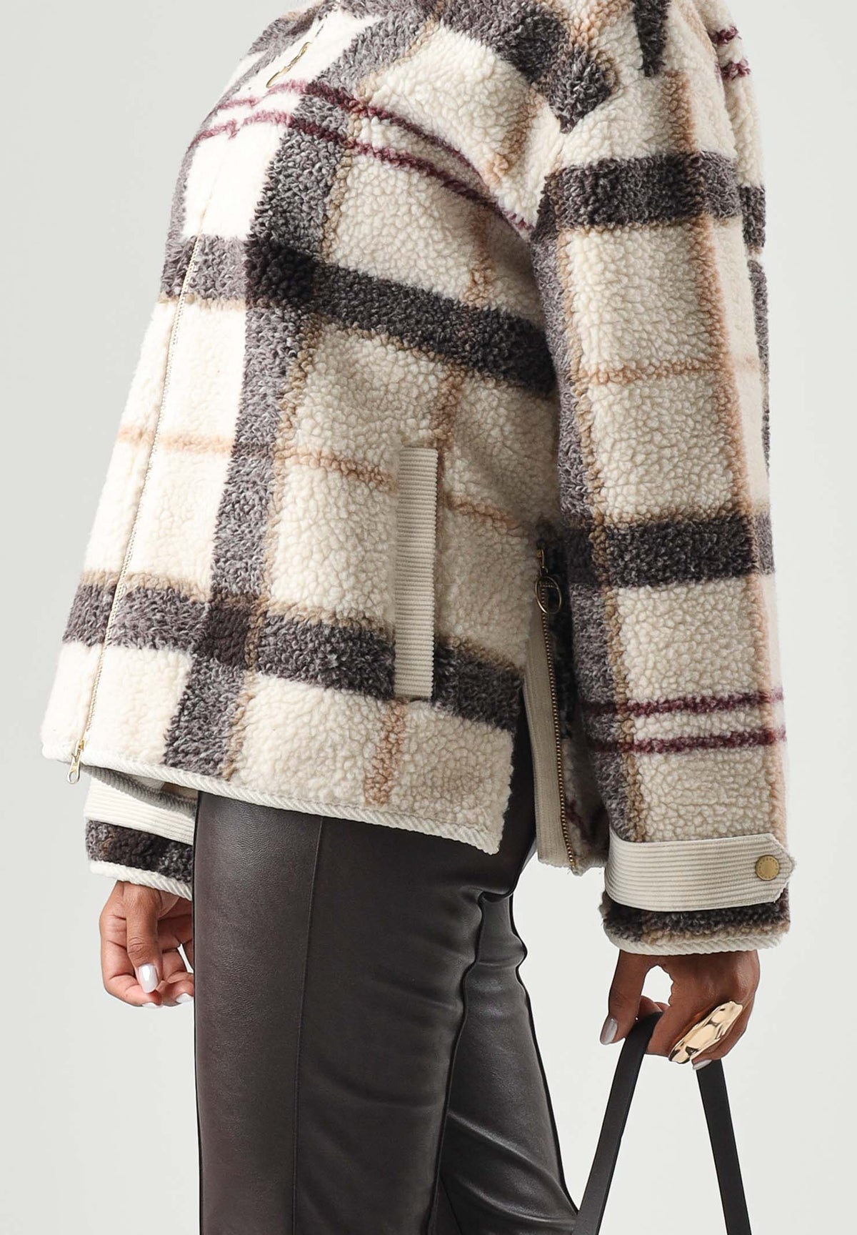 BARBOUR Giubbotto ecru-tartan panna da donna con colletto a camicia, motivo scozzese 262MLFL0085 TN30 BARBOUR 
