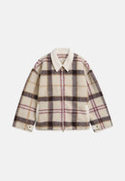 BARBOUR Giubbotto ecru-tartan panna da donna con colletto a camicia, motivo scozzese 262MLFL0085 TN30 BARBOUR 