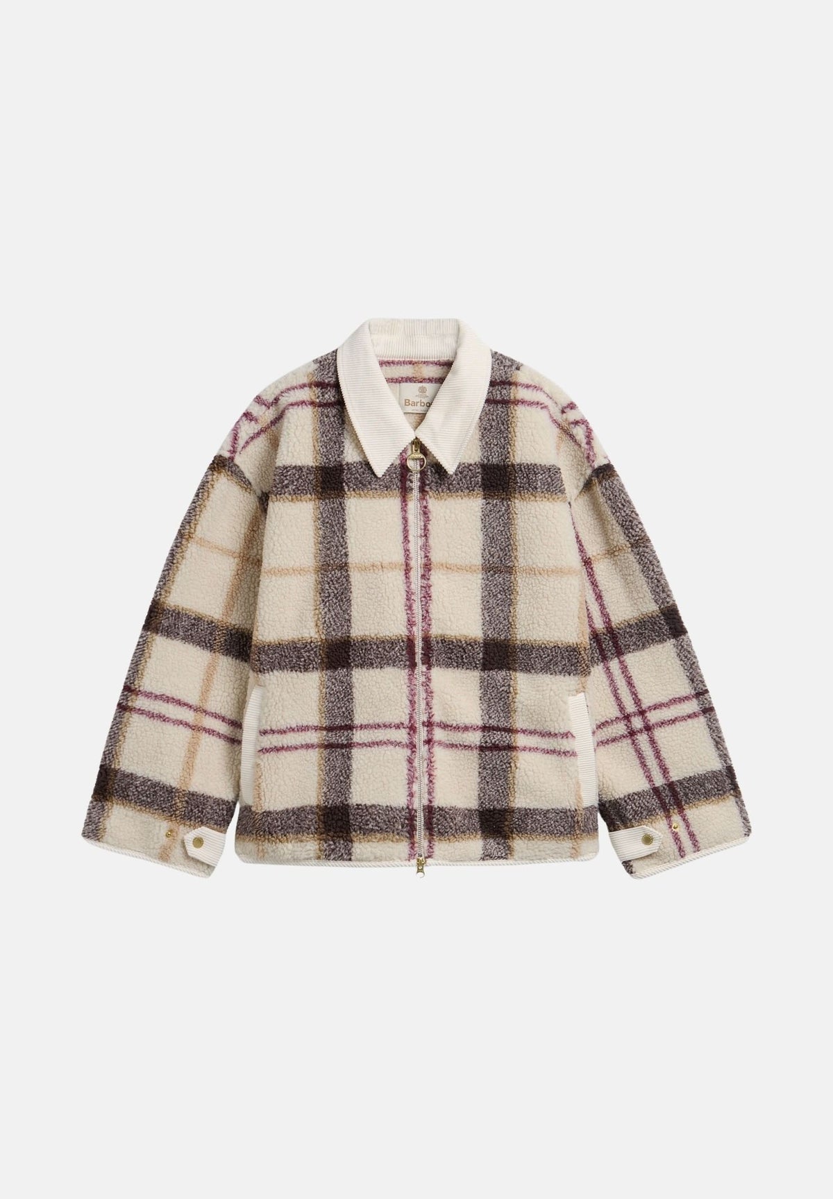 BARBOUR Giubbotto ecru-tartan panna da donna con colletto a camicia, motivo scozzese 262MLFL0085 TN30 BARBOUR 