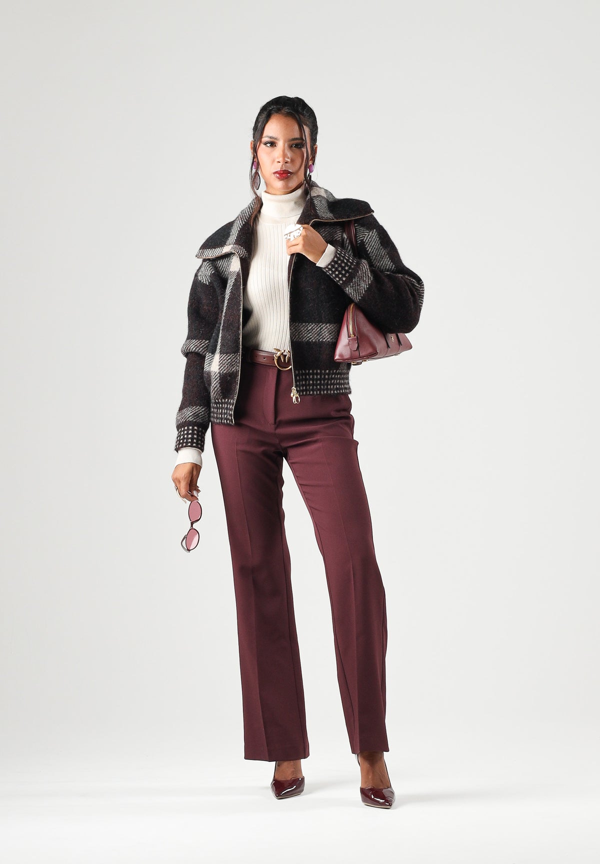 BARBOUR Cardigan SPEY WOOL JACKET multicolore per donna con fantasia tartan e collo ampio avvolgente 262MLKN1797 MI11 BARBOUR 