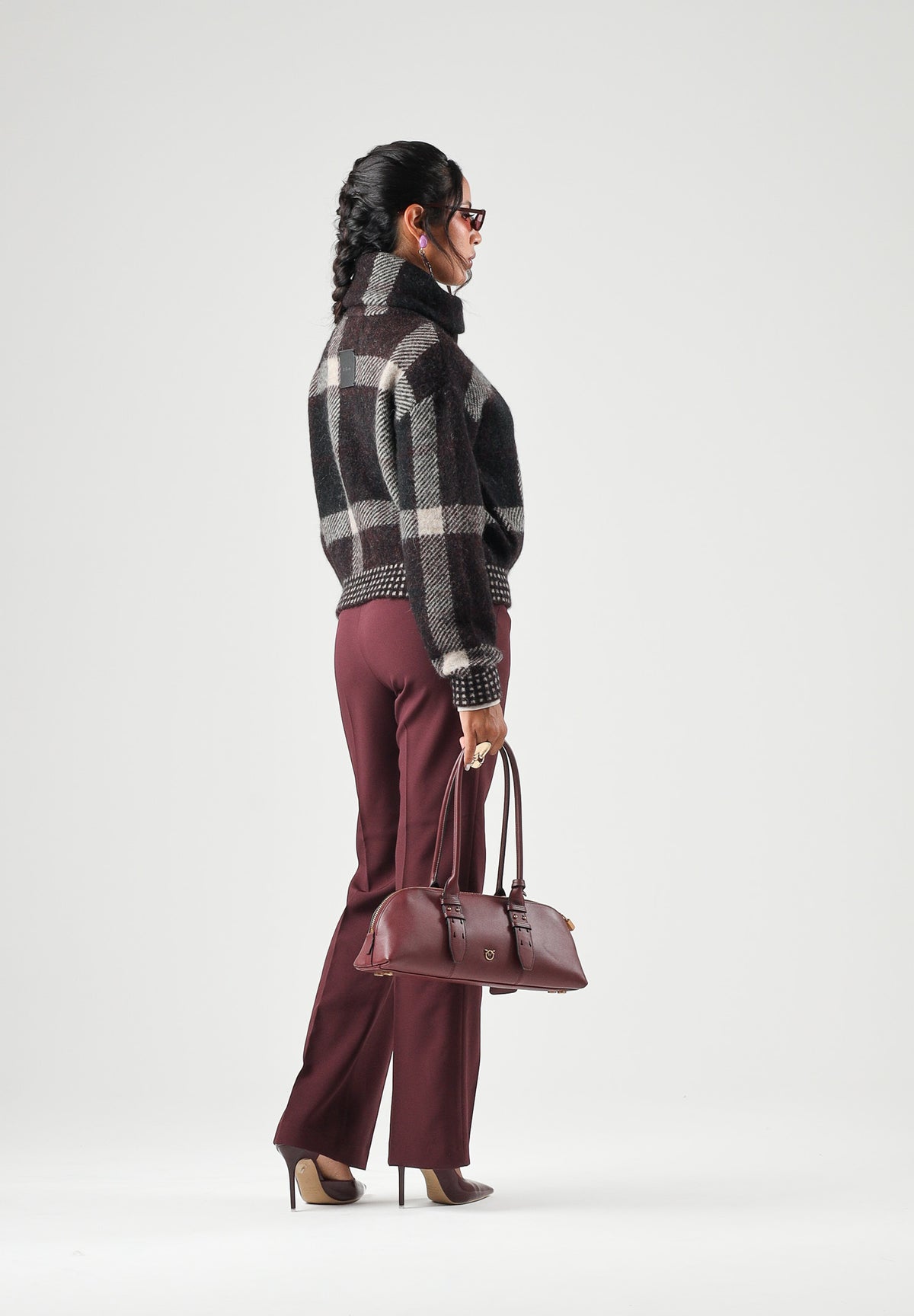 BARBOUR Cardigan SPEY WOOL JACKET multicolore per donna con fantasia tartan e collo ampio avvolgente 262MLKN1797 MI11 BARBOUR 