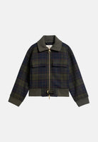 BARBOUR Giubbotto-bomber SPEY WOOL JACKET grigio per donna con fantasia tartan 262MLOS0090 TN43 BARBOUR 