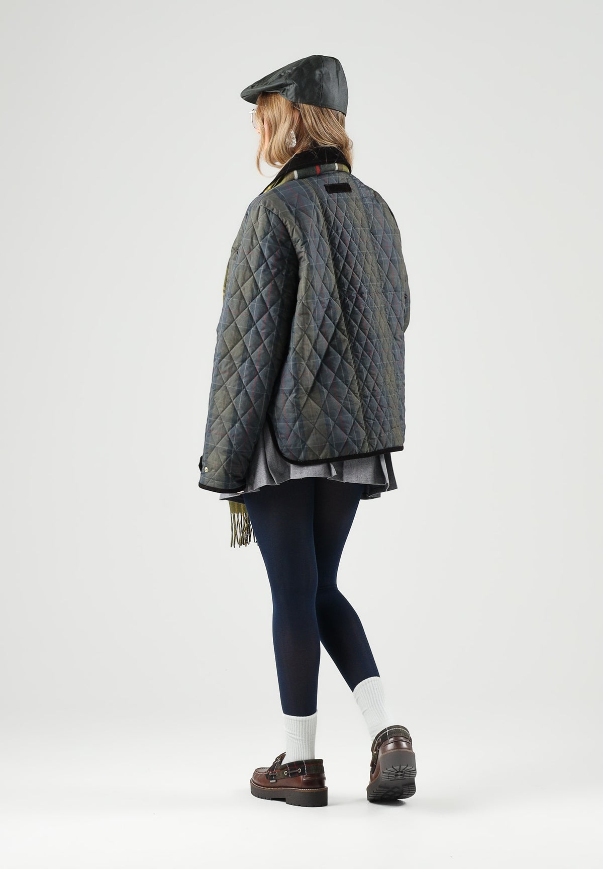 BARBOUR Piumino AINSDALE multicolor da donna con chiusura frontale  e colletto in velluto a coste. 262MLQU1932 TN11 BARBOUR 