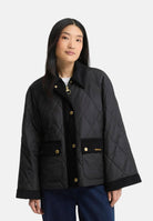 BARBOUR Giubbotto black-ancient nero da donna con trapuntatura a rombi 262MLQU1933 BK11 BARBOUR 
