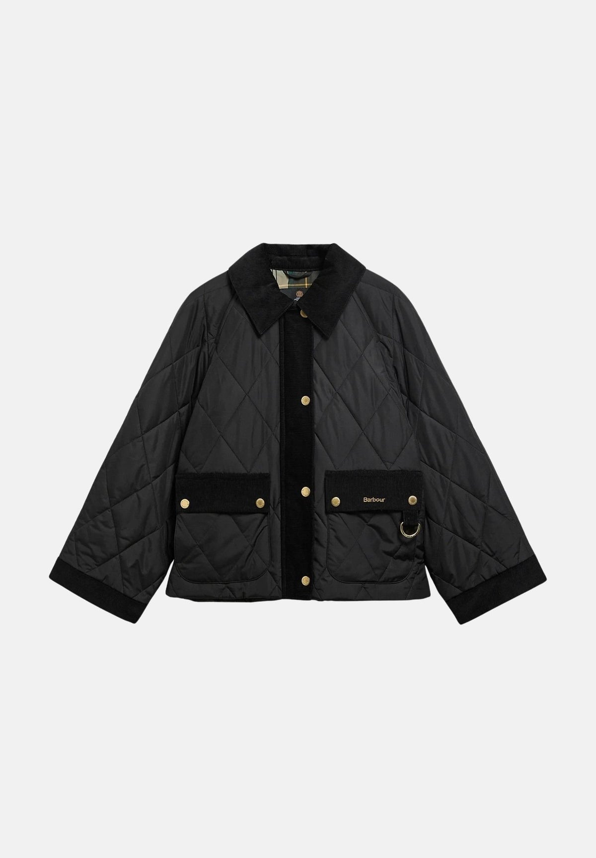 BARBOUR Giubbotto black-ancient nero da donna con trapuntatura a rombi 262MLQU1933 BK11 BARBOUR 