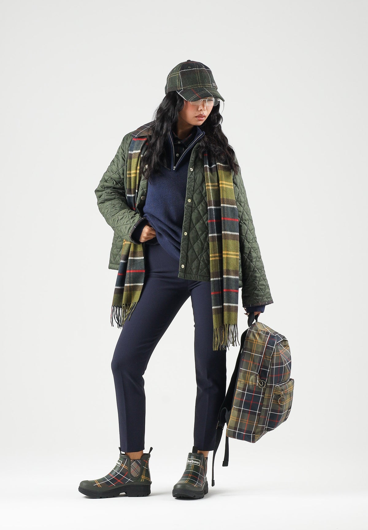 BARBOUR Piumino ANNANDALE QUILT verde per donna con trapuntatura a rombi 262MLQU1934 OL74 BARBOUR 