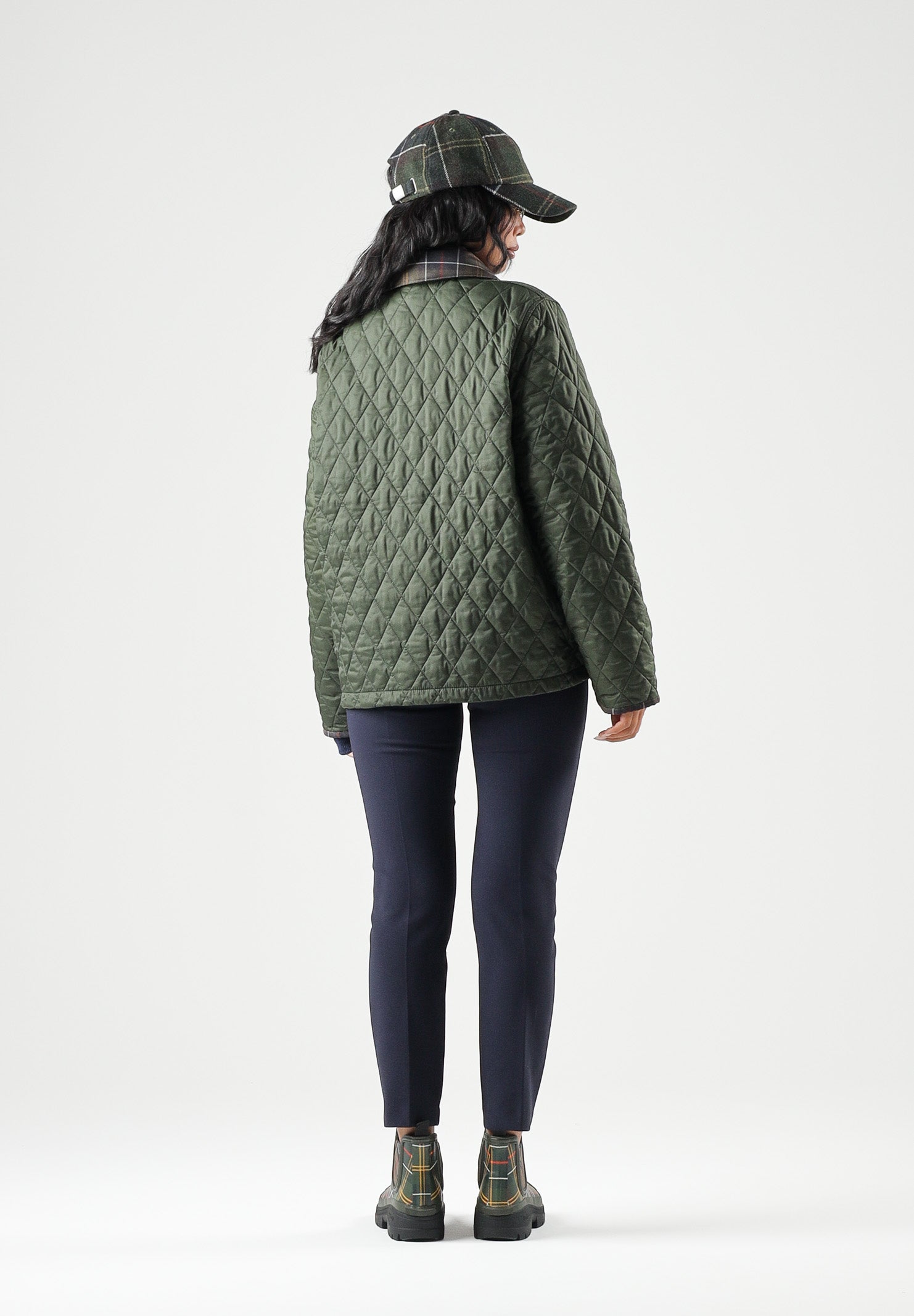 BARBOUR Piumino ANNANDALE QUILT verde per donna con trapuntatura a rombi 262MLQU1934 OL74 BARBOUR 